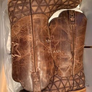 Tin Haul men’s Hanky Panky w/ Roar Blast Off sole boots SZ 10D nwt